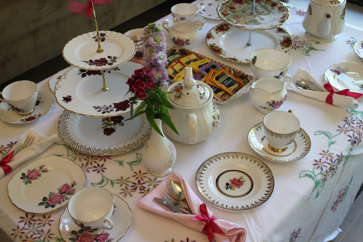 Afternoon Tea Party Crockery for Hire by Miss JCP Reserve Now Miss